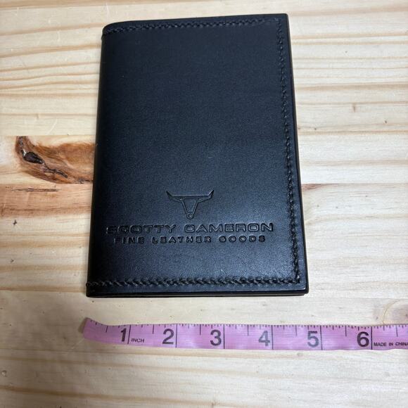 Scotty Cameron Gallery Leather Notepad Journal Black NWT - Picture 7 of 9